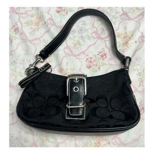 Vintage Coach Black Shoulder Bag